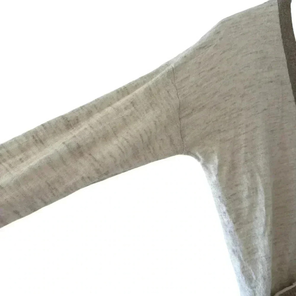 MADEWELL Colorblock Wool Linen Blend Cardigan  Sweater Cozy  Tan  Sz M #2272 - Picture 4 of 11